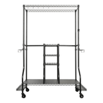 MonsterRAX Deluxe Golf Equipment Organizer Rack (Black)-MR-WS-DLXGOLF-B-Garage Giant 