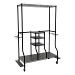 MonsterRAX Deluxe Golf Equipment Organizer Rack (Black)-MR-WS-DLXGOLF-B-Garage Giant 