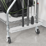 MonsterRAX Deluxe Golf Equipment Organizer Rack (Zinc)-MR-WS-DLXGOLF-Z-Garage Giant 