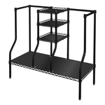 MonsterRAX Golf Bag Organizer Rack (Black)-MR-WS-STDGOLF-B-Garage Giant 