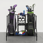 MonsterRAX Golf Bag Organizer Rack (Black)-MR-WS-STDGOLF-B-Garage Giant 