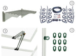 Palram-Canopia Greenhouse Accessories Bundle with shelves, dip irrigation, automatic vent opener and plant hangers-HGK105-Garage Giant 