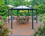 Palram-Canopia Monaco Hexagon Garden Gazebo (Grey / Bronze)-HG9160-Garage Giant 