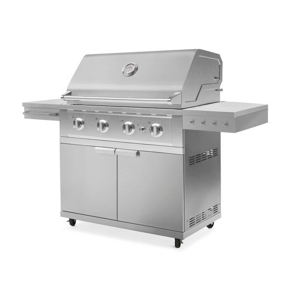 Newage Products Outdoor Kitchen Stainless Steel 2-Piece Grill Cart with Performance Grill-67110-36-Liquefied Propane (LP)-Garage Giant