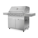 Newage Products Outdoor Kitchen Stainless Steel 2-Piece Grill Cart with Performance Grill-67111-40-Natural Gas (NG)-Garage Giant 
