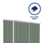 Absco EZI Slider 5' x 3' Metal Storage Shed - Pale Eucalypt 