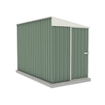 Absco Durango  5' x 10' Metal Bike Shed - Pale Eucalypt
