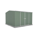 Absco Premier 10' x 10' Metal Storage Shed - Pale Eucalypt 