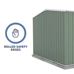 Absco Premier 10' x 10' Metal Storage Shed - Pale Eucalypt 