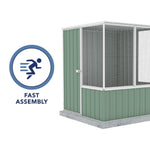 Absco Poultry Paradise 5' x 5' Chicken Coop - Pale Eucalypt 