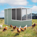 Absco Poultry Paradise 5' x 9.7' Chicken Coop - Pale Eucalypt 