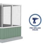 Absco Poultry Paradise 5' x 9.7' Chicken Coop - Pale Eucalypt 