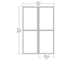 Palram-Canopia SanRemo 10' x 10' Patio Enclosure - White/White with Screen Doors (6)-HG9074-Garage Giant 