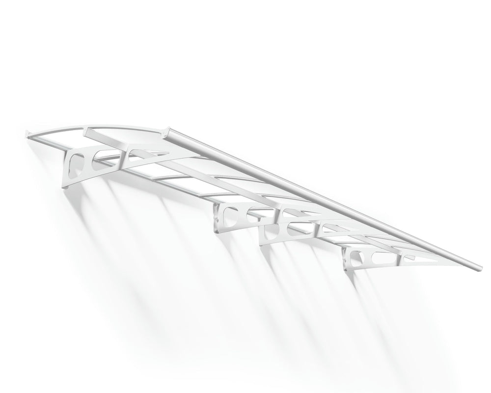 Palram-Canopia Bordeaux 4460 15' x 4' Awning - White/Clear-HG9584-Garage Giant