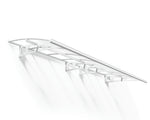 Palram-Canopia Bordeaux 4460 15' x 4' Awning - White/Clear-HG9584-Garage Giant 