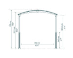 Palram-Canopia Arcadia Alpine 12' x 42' Carport - Gray/Gray-HG9129-Garage Giant 