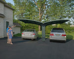 Palram-Canopia Arizona Breeze Double Wing-Style Carport Kit-HG9102-Garage Giant 