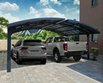 Palram-Canopia Arizona Wave Double Arch-Style Carport Kit-HG9103-Garage Giant 