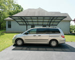 Palram-Canopia Arizona Wave 5000 10' x 16' Metal Carport-HG9105-Garage Giant 