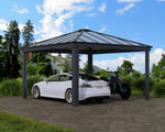 Palram-Canopia Colorado 14' x 14' Carport - Gray/Gray-HG9137-Garage Giant 