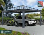 Palram-Canopia Colorado 14' x 16' Carport - Gray/Gray-HG9138-Garage Giant 