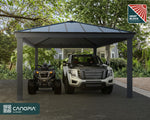 Palram-Canopia Colorado 14' x 20' Carport - Gray/Gray-HG9139-Garage Giant 