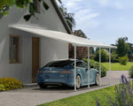 Palram-Canopia Feria Attached 13' x 20' Metal Carport-HG9140-Garage Giant 