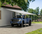 Palram-Canopia Feria Attached 13' x 26' Metal Carport-HG9141-Garage Giant 