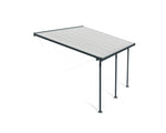 Palram-Canopia Feria 10' x 14' Patio Cover (Grey / Clear)-HG9414-Garage Giant 