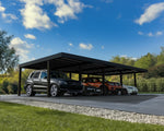 Palram-Canopia Oslo 20' x 40' Carport - Black/Gray-HG9252-Garage Giant 