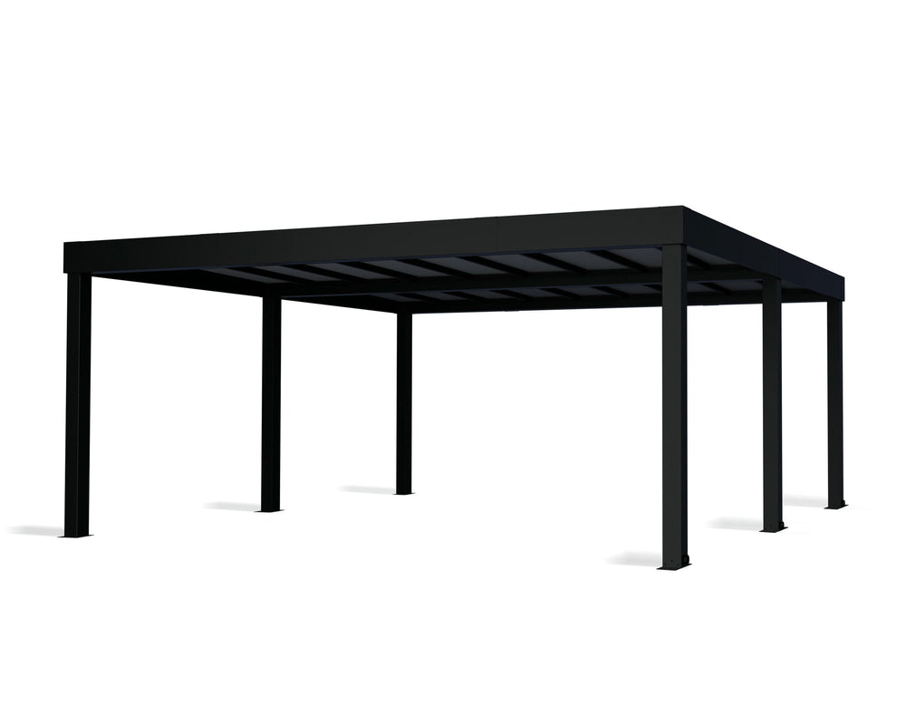 Palram-Canopia Oslo 20' x 20' Carport - Black/Gray-HG9250-Garage Giant