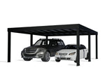 Palram-Canopia Oslo 20' x 20' Carport - Black/Gray-HG9250-Garage Giant 
