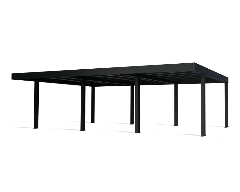 Palram-Canopia Oslo 20' x 30' Carport - Black/Gray-HG9251-Garage Giant