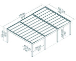 Palram-Canopia Oslo 20' x 30' Carport - Black/Gray-HG9251-Garage Giant 