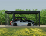 Palram-Canopia Oslo 20' x 30' Carport - Black/Gray-HG9251-Garage Giant 
