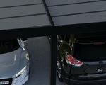 Palram-Canopia Oslo 20' x 20' Carport - Black/Gray-HG9250-Garage Giant 