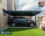 Palram-Canopia Palma 5000 Carport Gray/Gray-HG9134-Garage Giant 