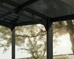 Palram-Canopia Sydney Wave Double Carport Apex Style - Black/Solar Gray-HG9093-Garage Giant 
