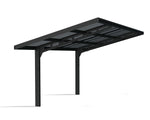 Palram-Canopia Sydney Wave Single Carport - Black/Solar Gray-HG9095-Garage Giant 