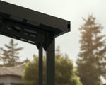 Palram-Canopia Sydney Wave Single Carport - Black/Solar Gray-HG9095-Garage Giant 