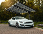 Palram-Canopia Sydney Wave Single Carport - Black/Solar Gray-HG9095-Garage Giant 