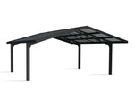Palram-Canopia Sydney Wave Double Carport Apex Style - Black/Solar Gray-HG9093-Garage Giant 