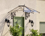 Palram-Canopia Lily 1780 6' x 4' Awning - Black/Clear-HG9575-Garage Giant 