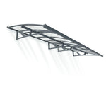Palram-Canopia Amsterdam 4460 15' x 5' Awning - Gray/Clear-HG9577-Garage Giant 