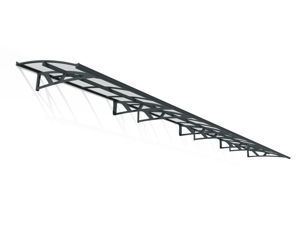 Palram-Canopia Amsterdam 8920 29' x 5' Awning - Gray/Clear-HG9579-Garage Giant