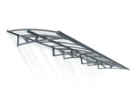 Palram-Canopia Amsterdam 6690 22' x 5' Awning - Gray/Clear-HG9578-Garage Giant 