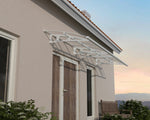 Palram-Canopia Bordeaux 4460 15' x 4' Awning - White/Clear-HG9584-Garage Giant 