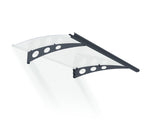 Palram-Canopia Garamond 1350 4' x 3' Awning - Gray/Clear-HG9521-Garage Giant 