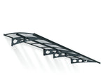 Palram-Canopia Herald 4460 Awning (Grey / Clear)-HG9581-Garage Giant 
