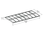 Palram-Canopia Herald 4460 Awning (Grey / Clear)-HG9581-Garage Giant 